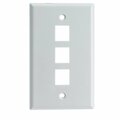 Cable Wholesale Dual Gang Decora Wall Plate 2 Hole - White 302-2-W